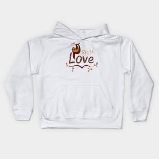 Sloth Love Kids Hoodie